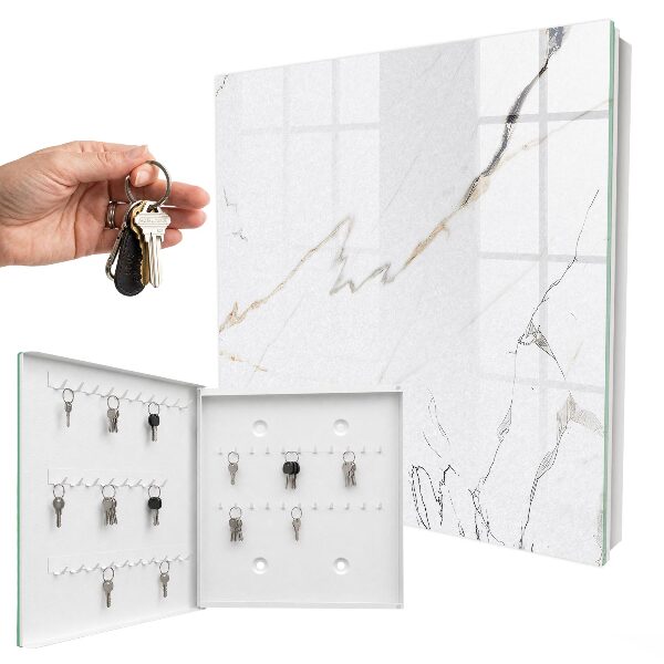 Key cabinet for wall Elegant marble