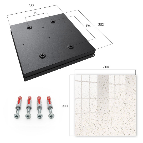 Key storage box Dotted pattern