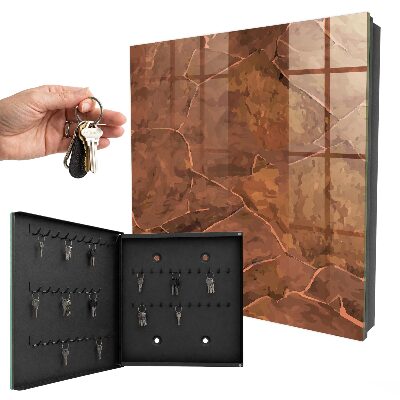 Key cabinet for wall Stone texture
