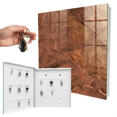 Key cabinet for wall Stone texture
