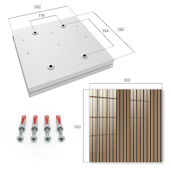 Key box Minimalist stripes