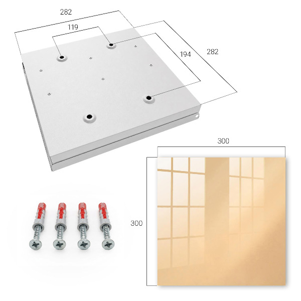 Key storage box Beige comfort