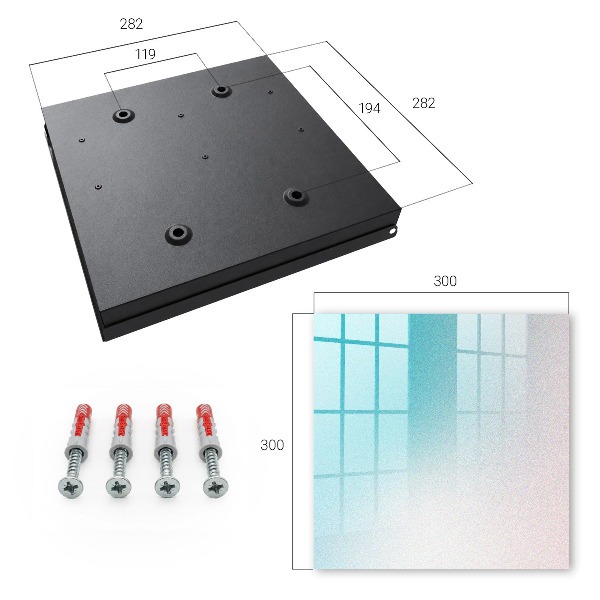 Key cabinet for wall Pastel gradient