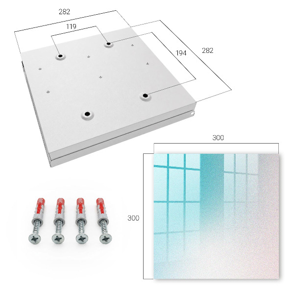 Key cabinet for wall Pastel gradient