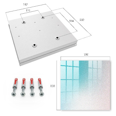 Key cabinet for wall Pastel gradient