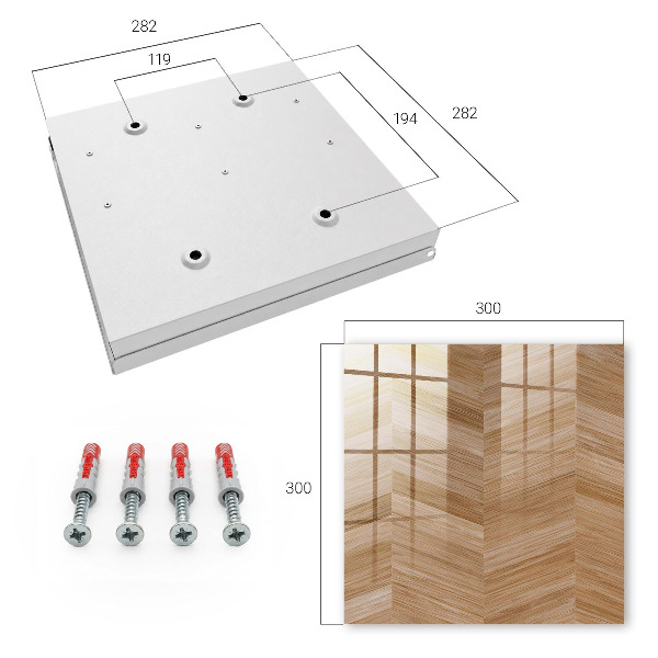Key cabinet for wall Wooden fish bone