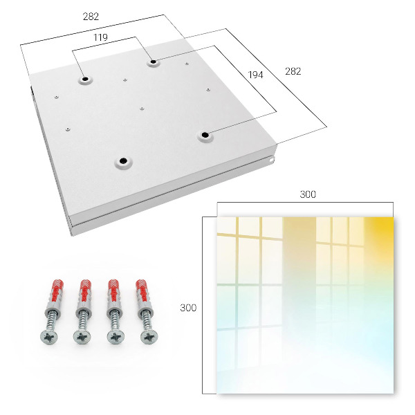 Key cabinet for wall Subtlety of color