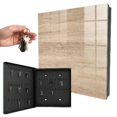 Key storage box Wooden texture