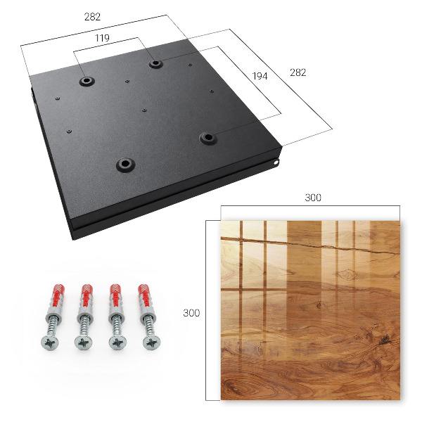 Key cabinet for wall Wooden texture