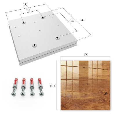 Key cabinet for wall Wooden texture
