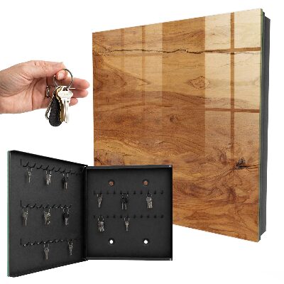 Key cabinet for wall Wooden texture