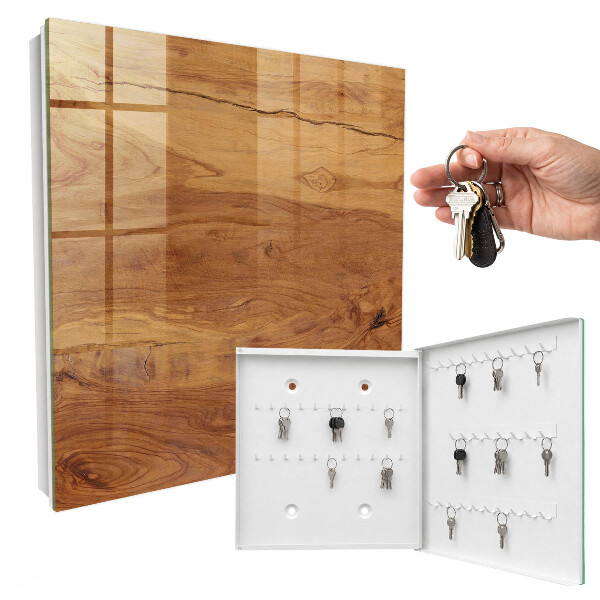 Key cabinet for wall Wooden texture