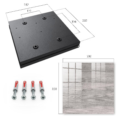 Key box Gray wood