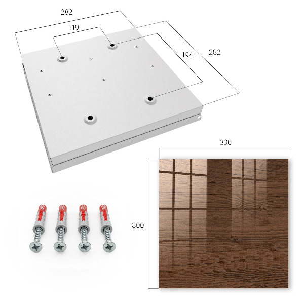 Key storage box Wooden texture