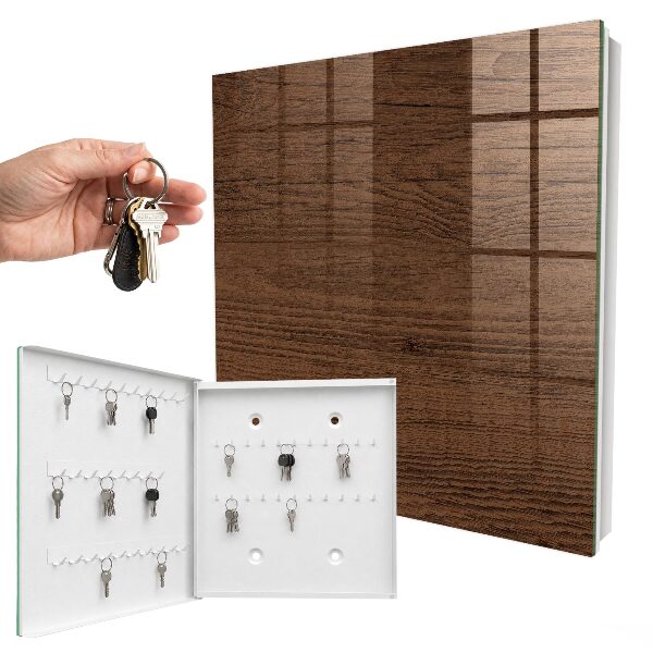 Key storage box Wooden texture