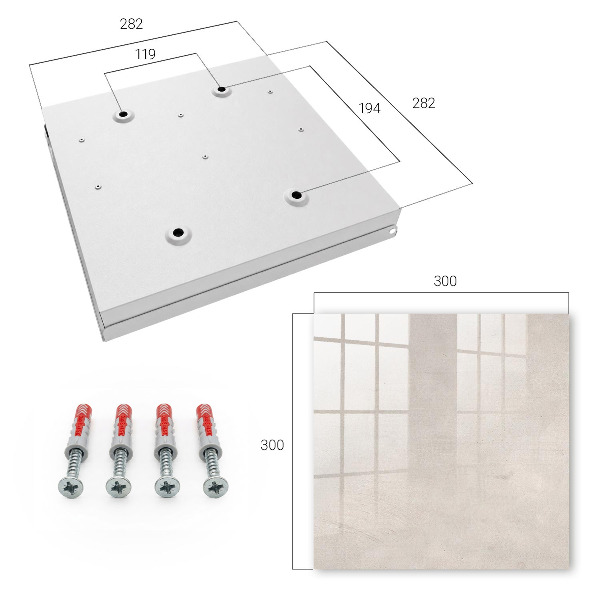 Key storage box Concrete texture