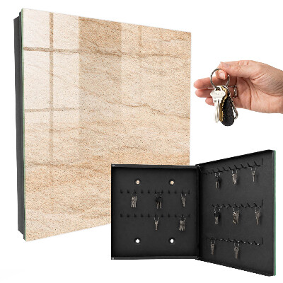 Key cabinet for wall Stone texture