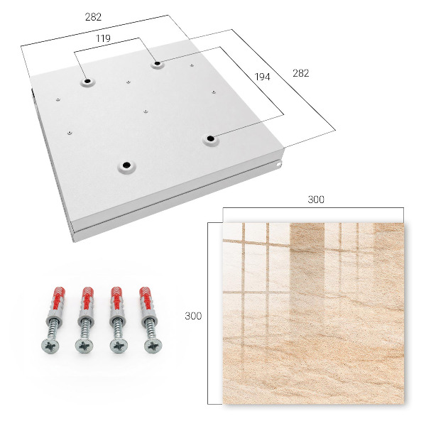 Key cabinet for wall Stone texture