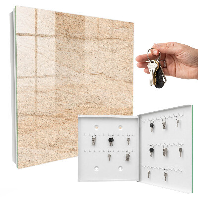 Key cabinet for wall Stone texture