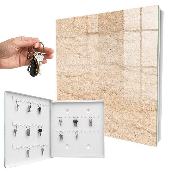 Key cabinet for wall Stone texture