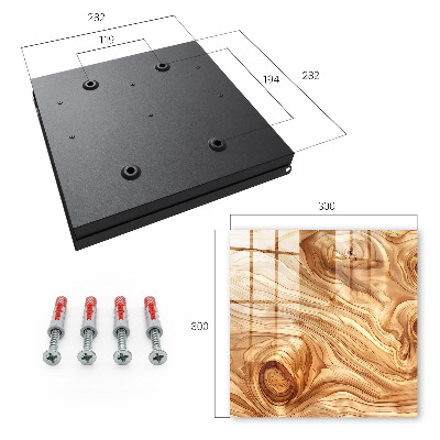 Key cabinet for wall Wood wool