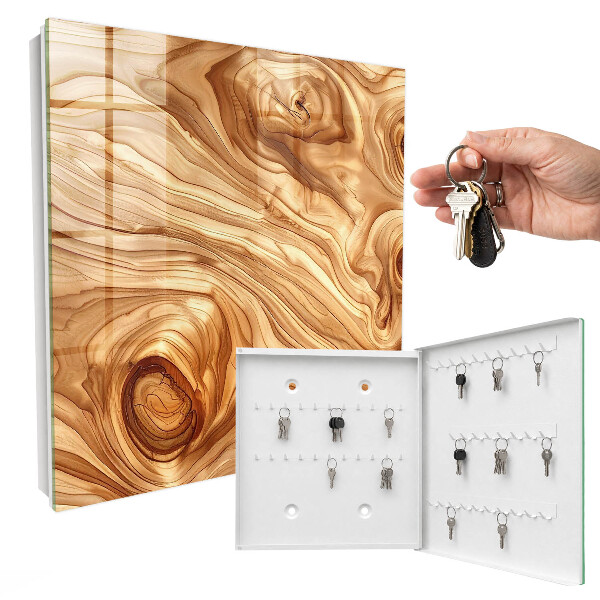 Key cabinet for wall Wood wool