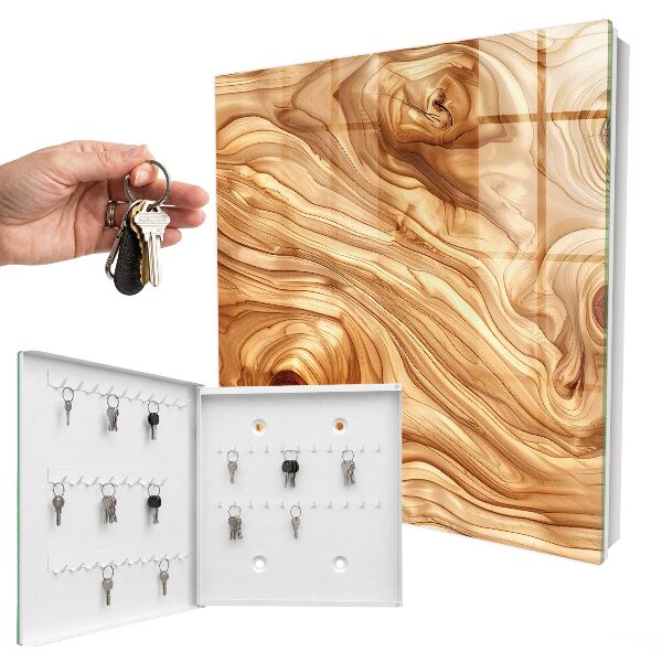 Key cabinet for wall Wood wool