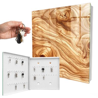 Key cabinet for wall Wood wool