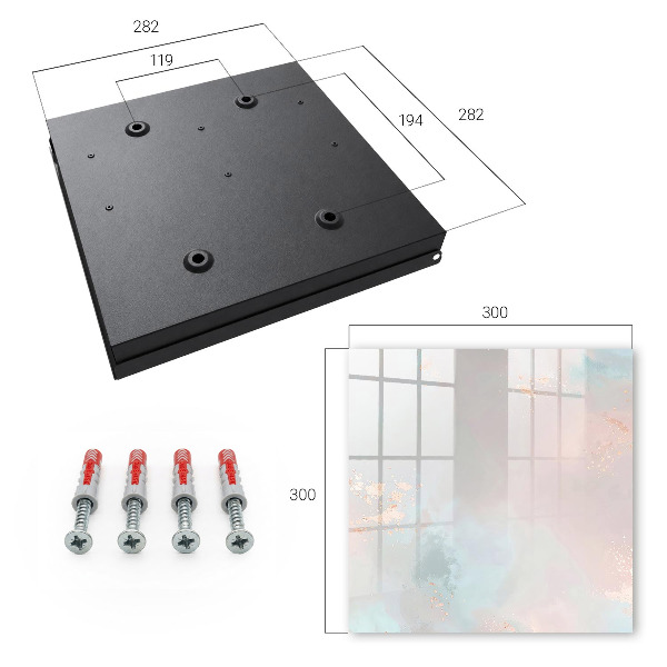 Key storage box Pastel abstraction