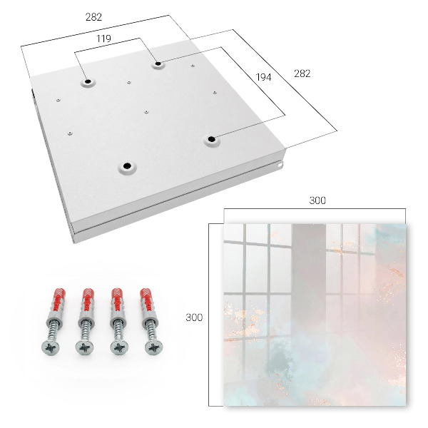 Key storage box Pastel abstraction