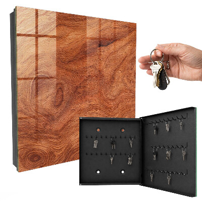 Key cabinet for wall Wooden texture