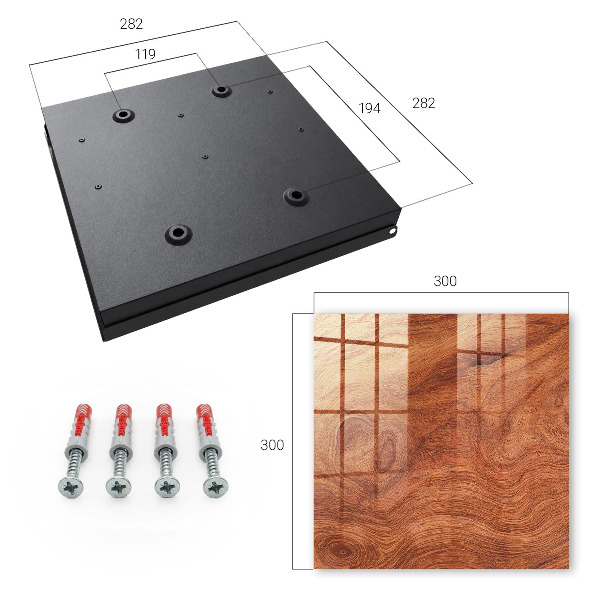 Key cabinet for wall Wooden texture