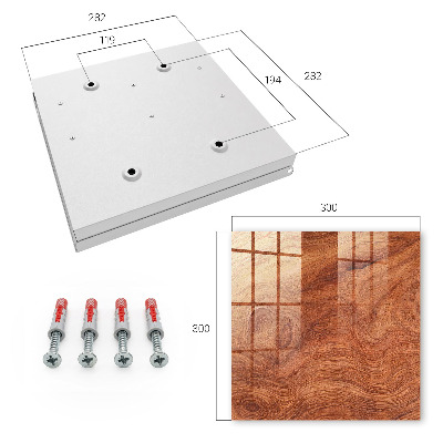 Key cabinet for wall Wooden texture