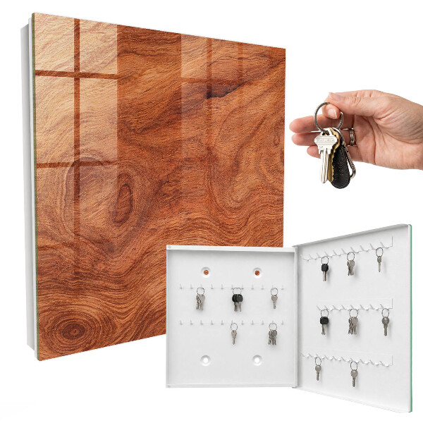 Key cabinet for wall Wooden texture
