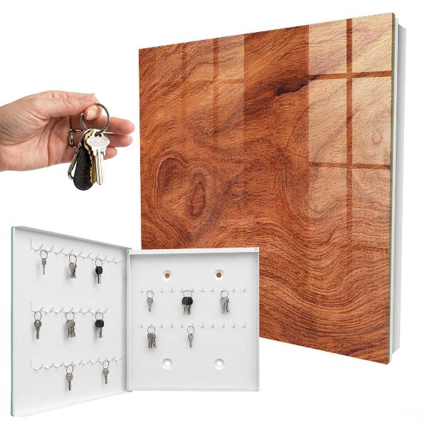 Key cabinet for wall Wooden texture