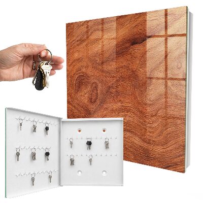 Key cabinet for wall Wooden texture