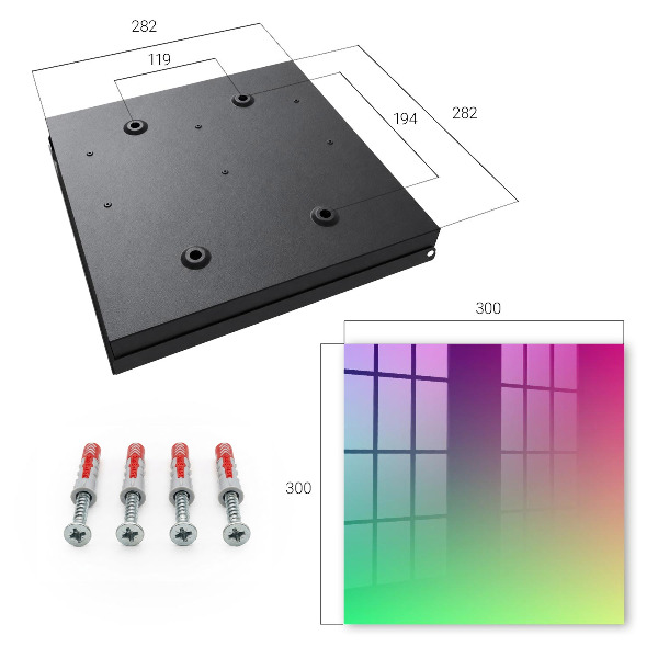 Key cabinet for wall Color gradient