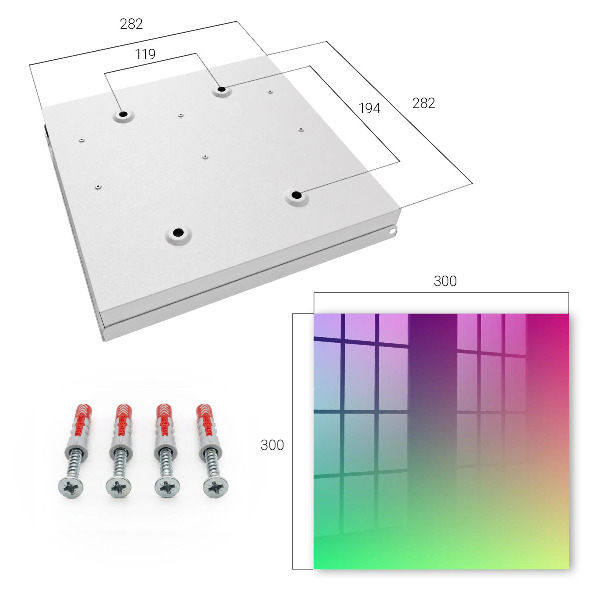 Key cabinet for wall Color gradient