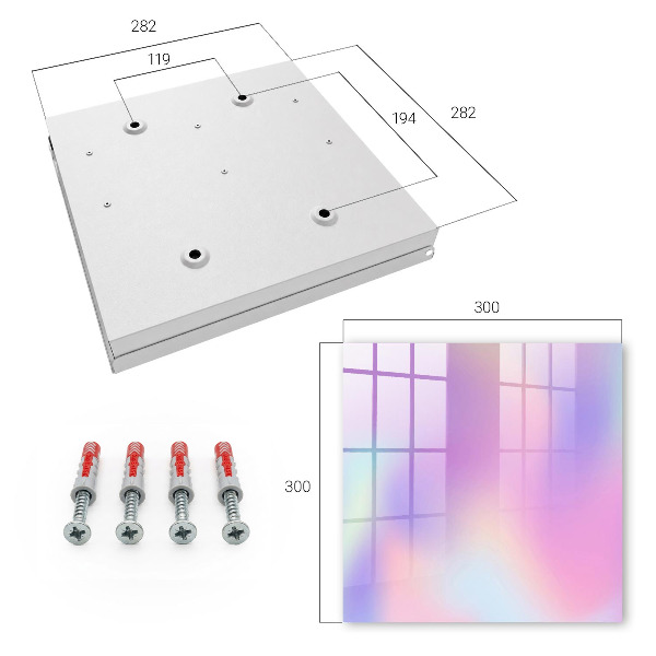 Key cabinet for wall Pastel wool