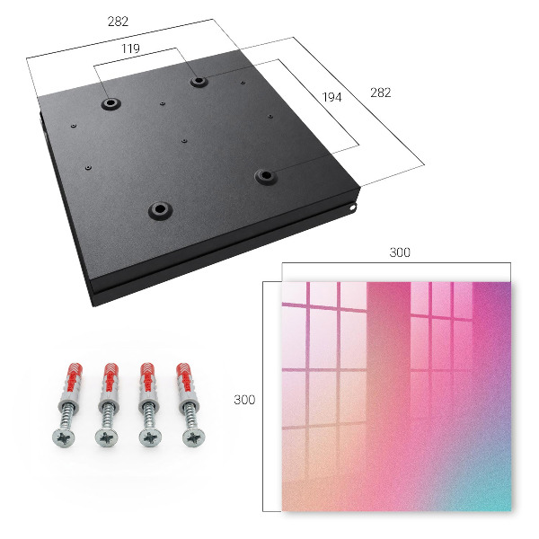 Key storage box Pastel gradient