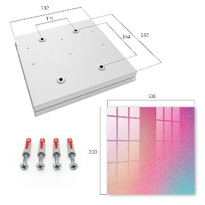 Key storage box Pastel gradient