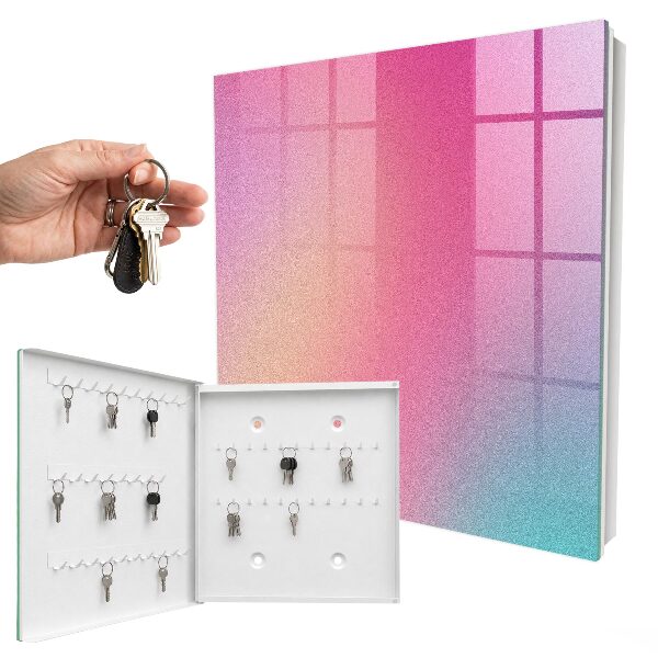 Key storage box Pastel gradient
