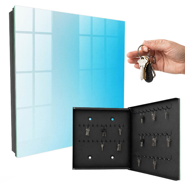 Key storage box Blue gradient