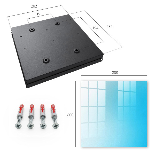 Key storage box Blue gradient