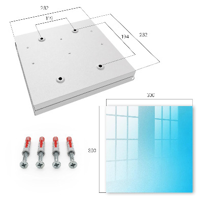 Key storage box Blue gradient