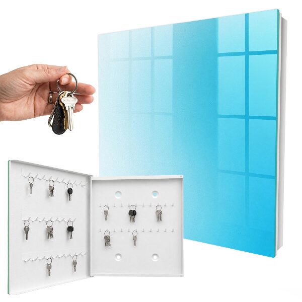 Key storage box Blue gradient