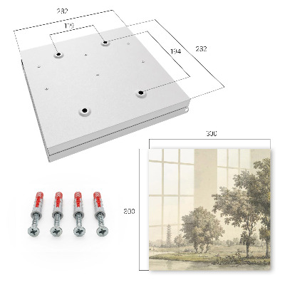 Key cabinet for wall Park with a pagoda