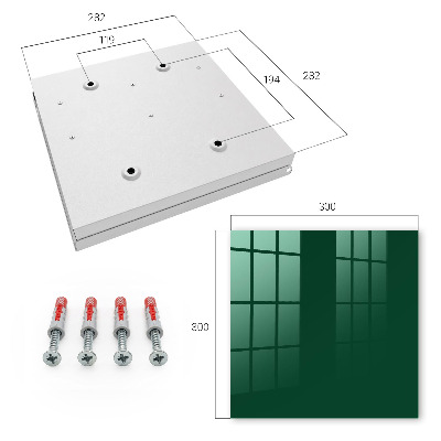 Key cabinet for wall Dark green
