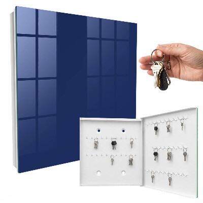 Key cabinet for wall Bold navy blue