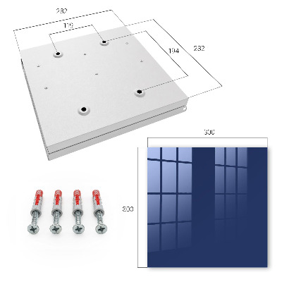Key box Dark blue